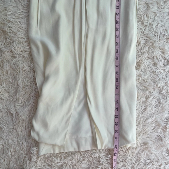 Cupcake and cashmere viscose blend open front long vest pockets ivory size XS - Picture 7 of 9